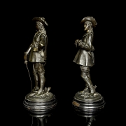 Pareja figuras de bronce 