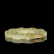Carved jade pendant, Han style