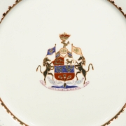 Plato de porcelana para exportación 