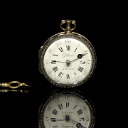 Gilbert A. Paris rose gold pocket watch