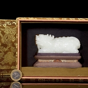 White jade figure of Hetian “Qilin,” Qing dynasty