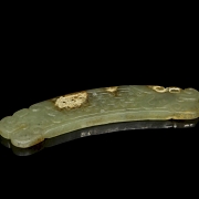 Placa de jade tallado 