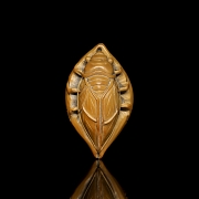 Wood carving ‘Cicada on a leaf’, 20th century