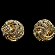 Pendientes de oro amarillo de 18 k
