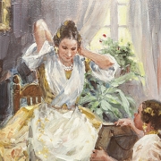 埃米利奥·弗雷霍·阿贝贡 Emilio Frejo Abegón（1931–2013）《母女》，2010年 - 2