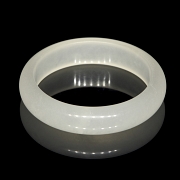 Carved white jade bracelet, 20th century - 4