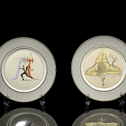 Pareja de platos Dalí 