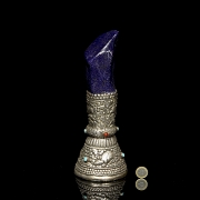 Sello de plata y lapislázuli, Tíbet, s.XIX-XX