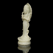 Figura de jade blanco