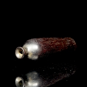 Jarrón soliflor de madera, dinastía Qing