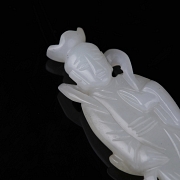 Figura de jade blanco de Hetian 