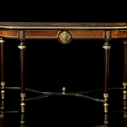 Consola con marquetería Estilo Luis XVI, s.XX