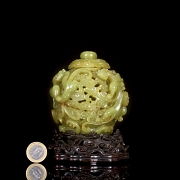 Incensario de jade amarillo 
