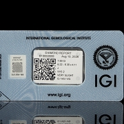 Diamante natural en talla brillante, 1.00 ct, certificado IGI - 2