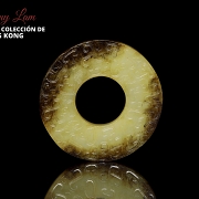 Yellow jade disc ‘Bi’, Eastern Zhou dynasty