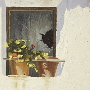 维森特·莫雷诺·米拉 Vicent Moreno i Mira（1937 年生）《屋顶瓦片和窗户》，1978 年