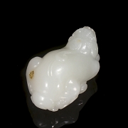 Figura de jade blanco de Hetian 