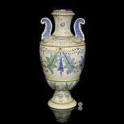 胡安·鲁伊斯·德·卢纳（1863–1945）花卉双耳瓶，20世纪早期 - 6