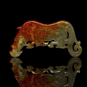 Placa de jade tallado 