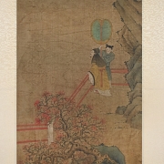 Conjunto de cuatro pinturas chinas 