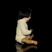 Muñeca de porcelana tipo Hertel, Schwab & Co., Alemania, c. 1910-1915