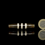 Cuenta Dizi de ágata, Tíbet, s.XV