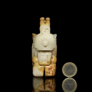 Figura de jade blanco
