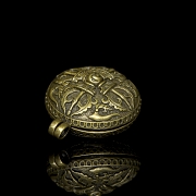 Pequeña caja de bronce, Tíbet, s.XIX-XX
