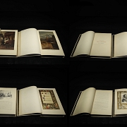 Two volumes of ‘The Ingenious Gentleman Don Quixote of La Mancha’, circa 1880