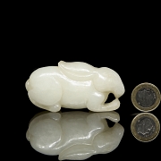 Figura de jade blanco 