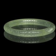 Esclava de jade verde translúcido, s.XX