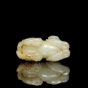Figura de jade blanco 