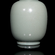 Jarrón de porcelana con esmalte 
