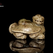 Yellow jade figure of a ‘dragon turtle’, Warring States period