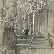Marti (20th century) ‘Cathedral Interior’, 1996