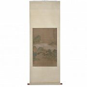 Chinese painting “Spring Landscape,” signed Wu Guxiang