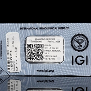 Diamante natural talla brillante, 0.55 ct, certificado IGI