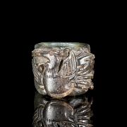 Carved jade ring ‘Bird’, Qing dynasty