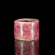 Red jade archer's ring, Qing dynasty