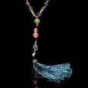 Collar de cuentas de liulí, dinastía Qing