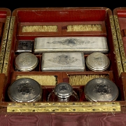 Gentleman's travelling dressing table, 19th century