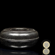 Caja de madera tallada, dinastía Qing