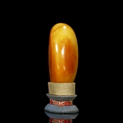 Roca de jade blanco tallado 