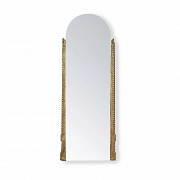 Espejo con aplique de madera tallada, Indonesia, s.XX