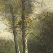 Carolus Morizot (20th century) ‘Lake in the Grove’