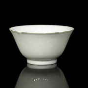Taza de porcelana blanca 