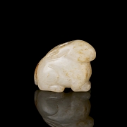 Hetian jade figure ‘Hare’, Qing dynasty