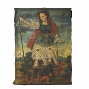 Colonial School, 18th century, “St. Michael the Archangel”