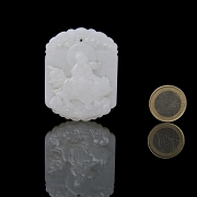 Placa de jade blanco 