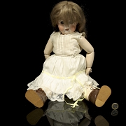 Gran muñeca de porcelana, Europa, ca.1900-1915